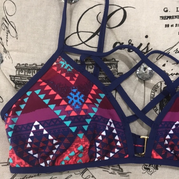 Bikini Lab Junior's Girls Sun Bralette Top - Picture 2 of 6